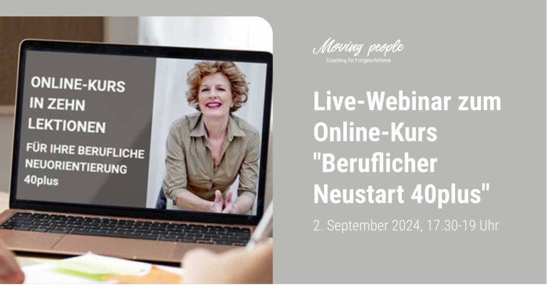 Online-Kurs: Coaching Berufswechsel 40plus: Einführung